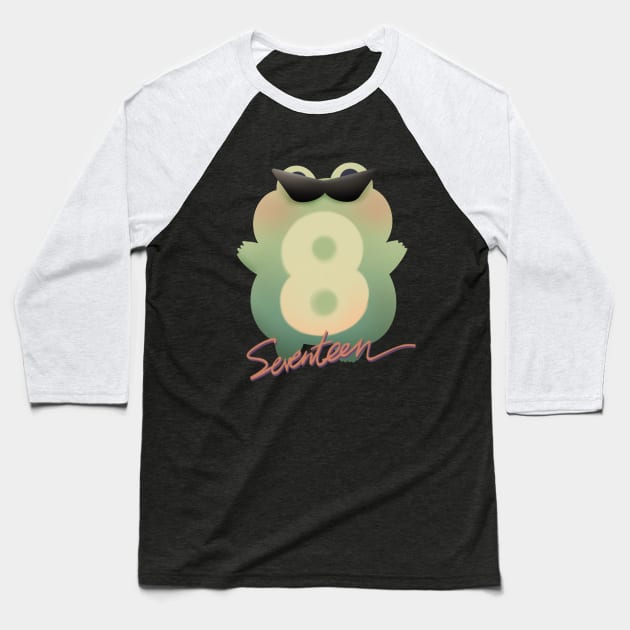 Seventeen Minghao Frog Design Baseball T-Shirt by niconeko3